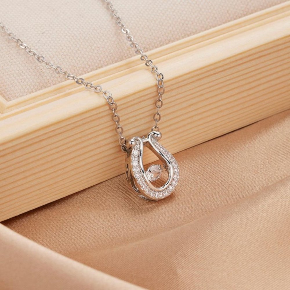 Crystal Horseshoe Swarovski Necklace